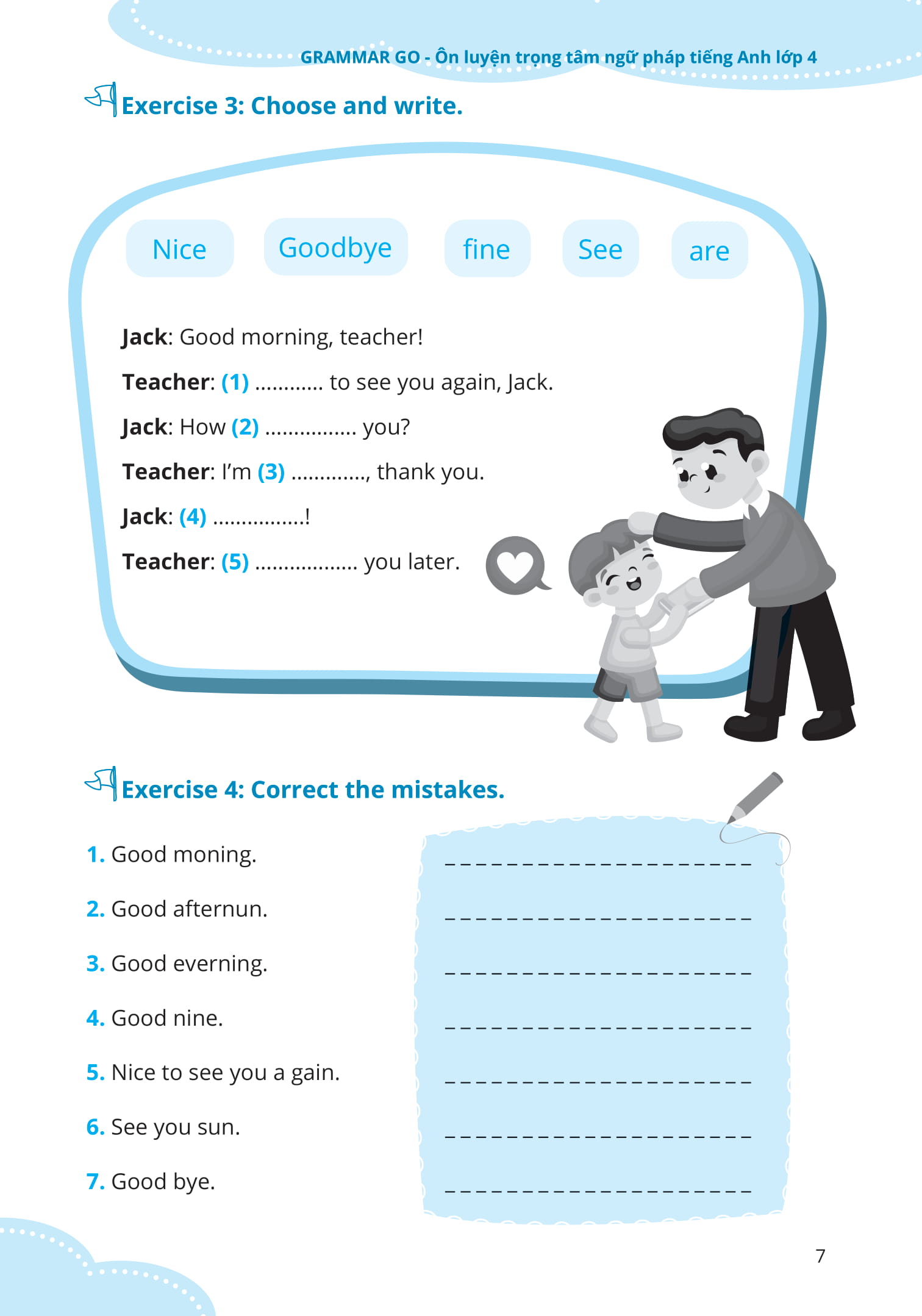 grammar go ôn luyện trọng tâm ngữ pháp tiếng anh lớp 4 - Ảnh 7