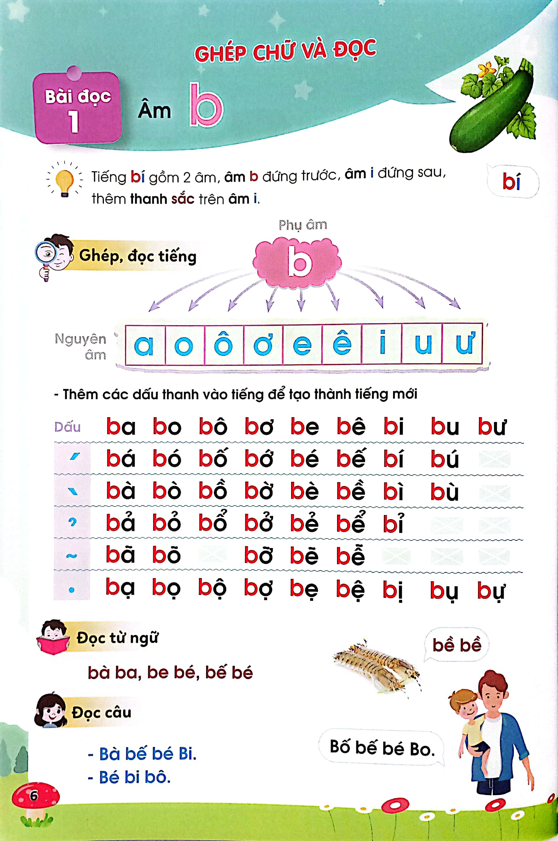 hành trang vào lớp 1-đọc thông viết thạo tiếng việt tập đọc ghép và đánh vần - Ảnh 5