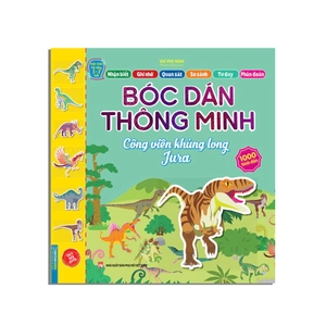 hoàn thiện kỹ năng 3-7 tuổi - bóc dán hình thông minh - công viên khủng long jura - Ảnh 2