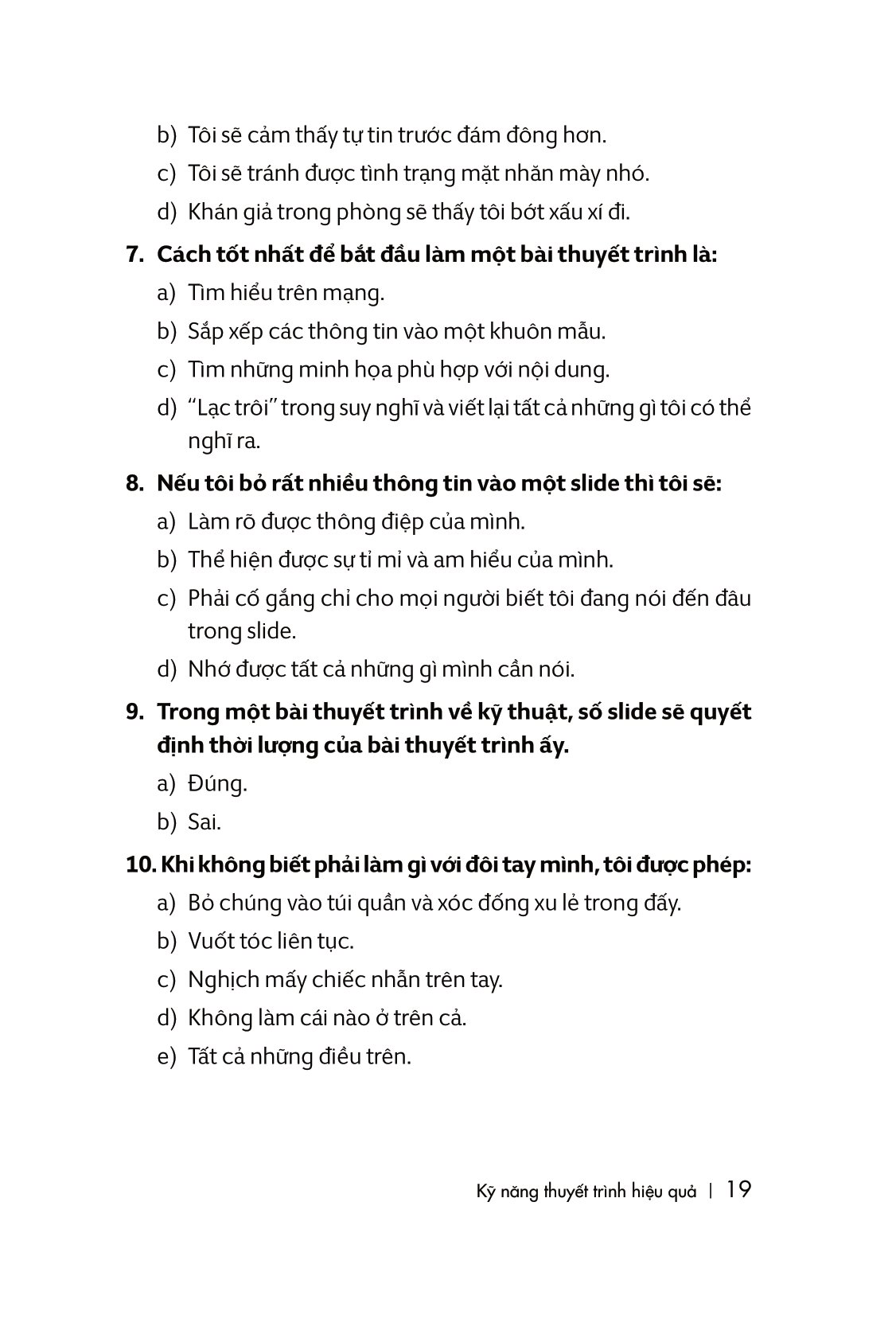 kỹ năng thuyết trình hiệu quả (tái bản 2023) - Ảnh 14