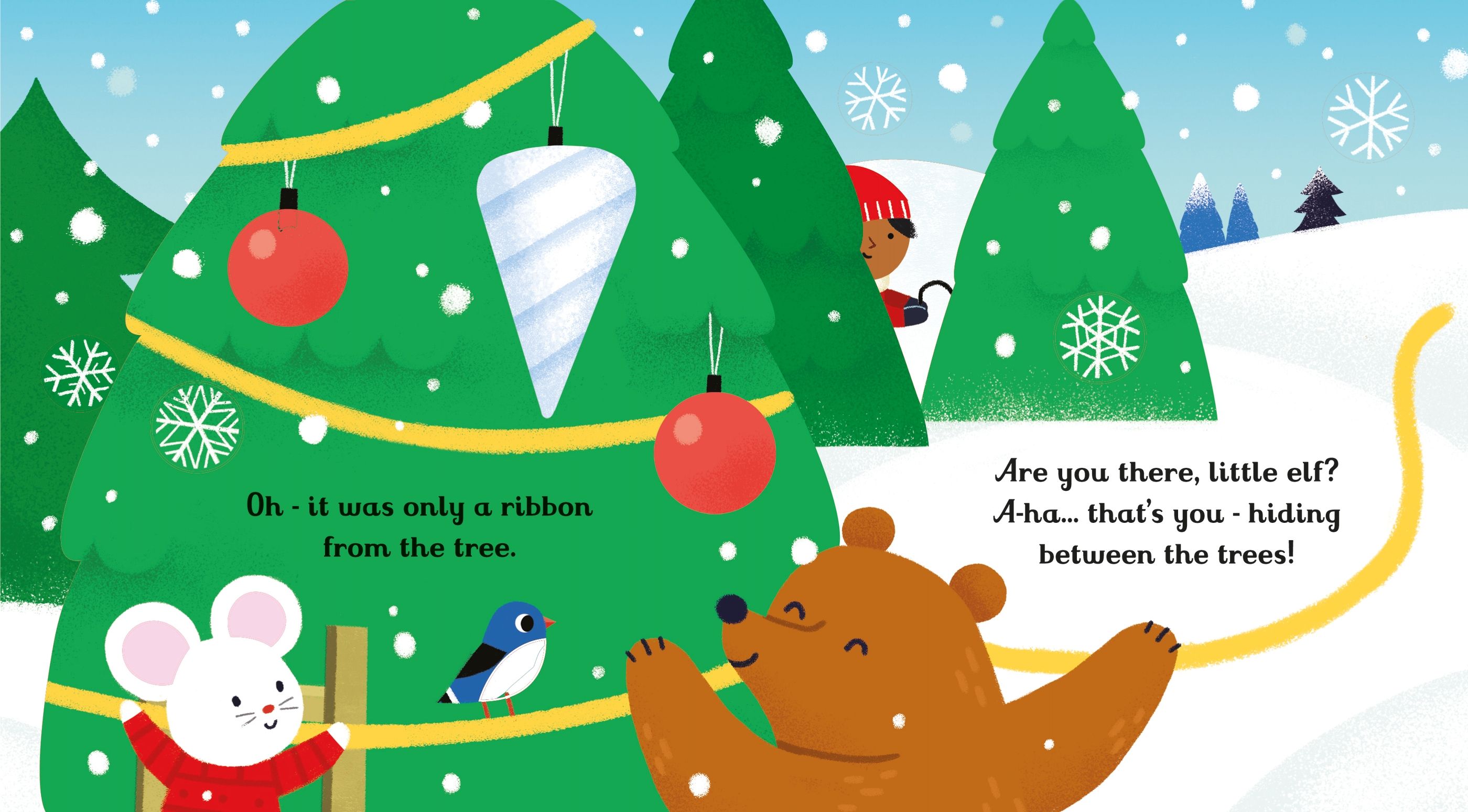 little peep-through books: are you there little elf? - Ảnh 3