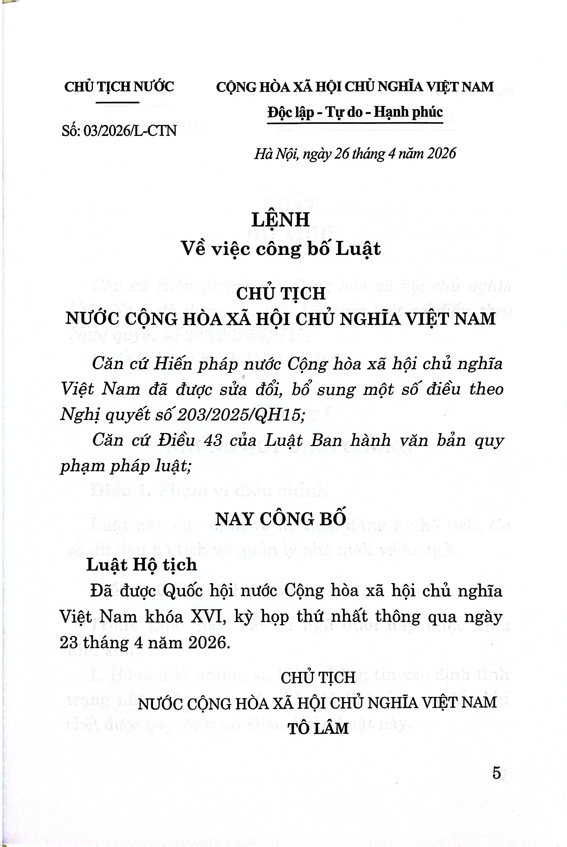 Luật Hộ Tịch Năm 2026 - Ảnh 4
