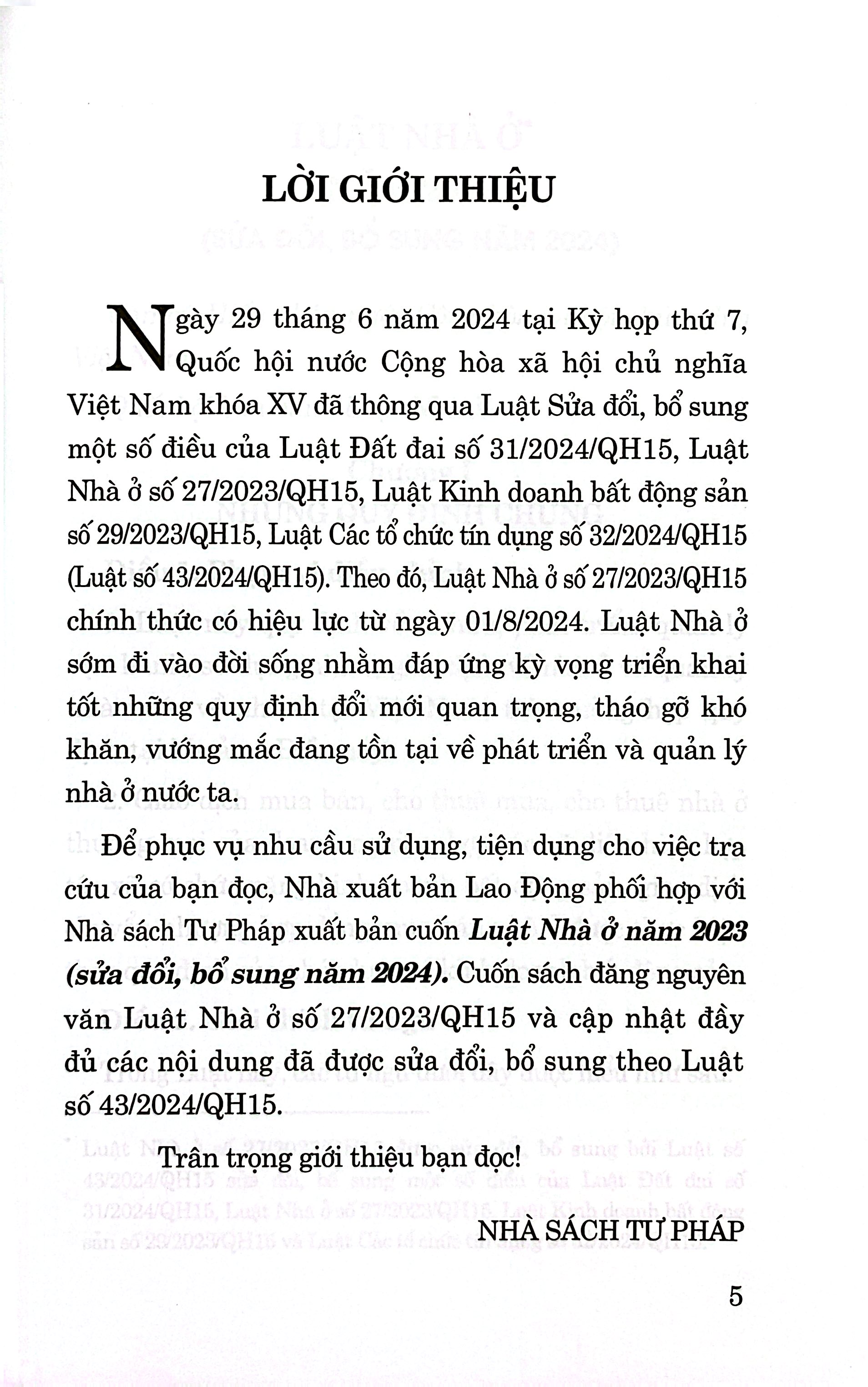 luật nhà ở năm 2023 (sửa đổi bỗ sung 2024) - Ảnh 4