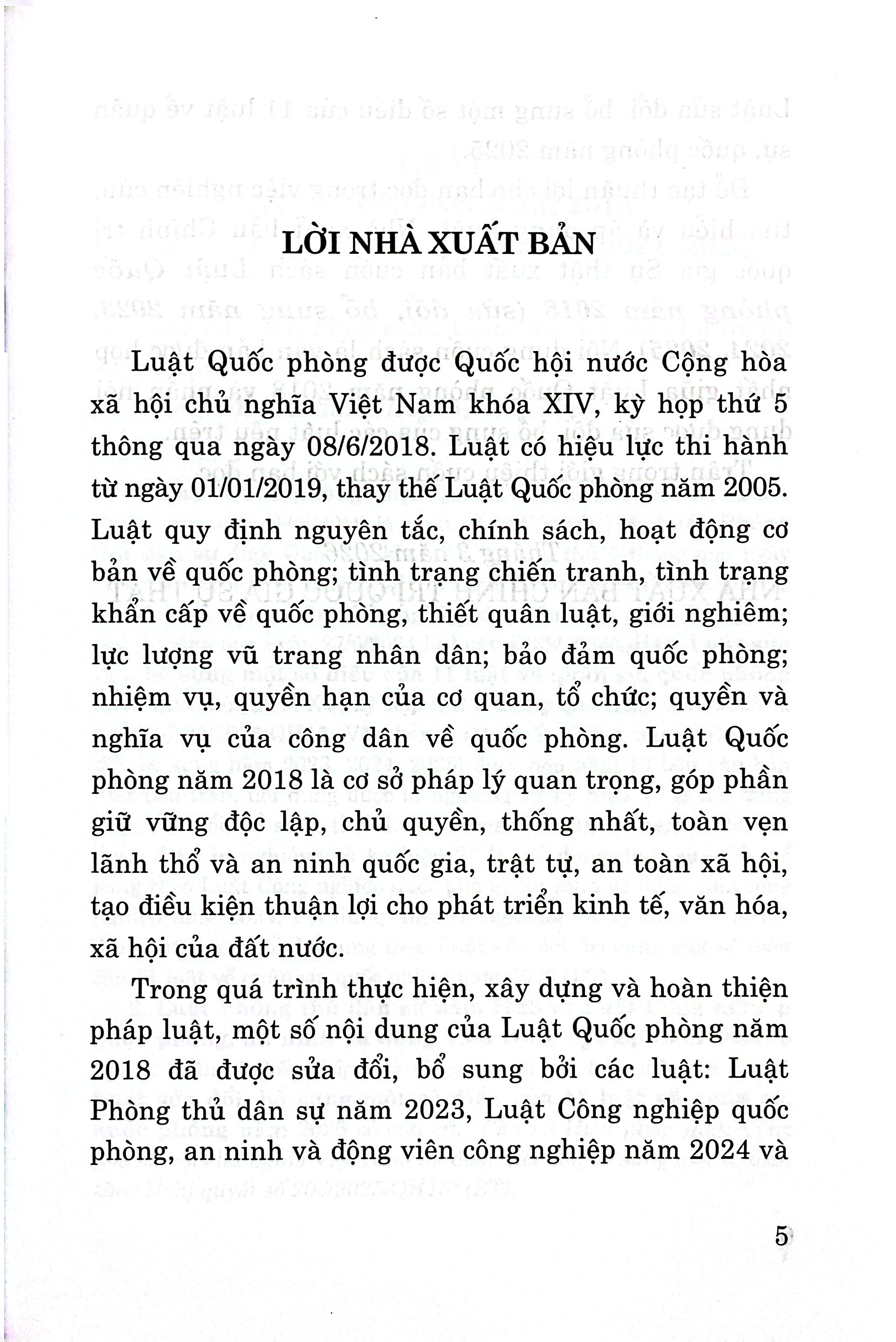 Luật Quốc Phòng Năm 2018 (Sửa Đổi, Bổ Sung Năm 2023, 2024, 2025) - Ảnh 4