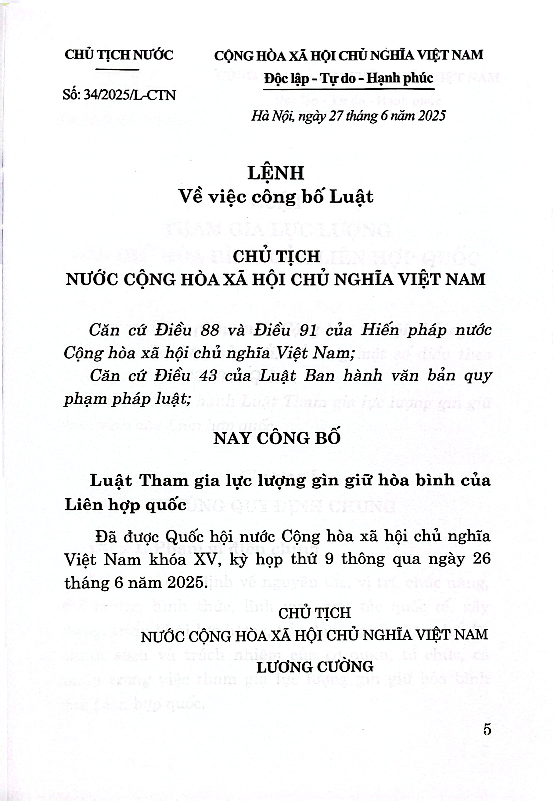 Luật Tham Gia Lực Lượng Gìn Giữ Hòa Bình Của Liên Hợp Quốc Năm 2025 - Ảnh 4