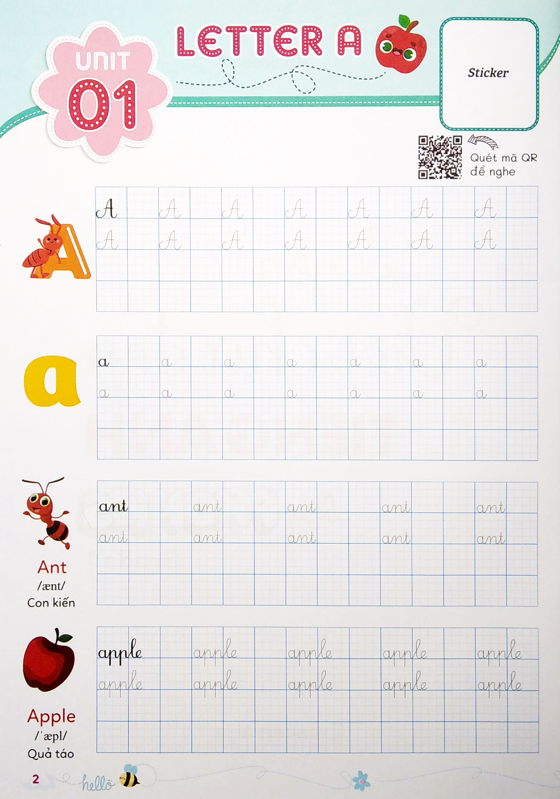 luyện viết chữ đẹp tiếng anh - my phonics grade 1 - Ảnh 3