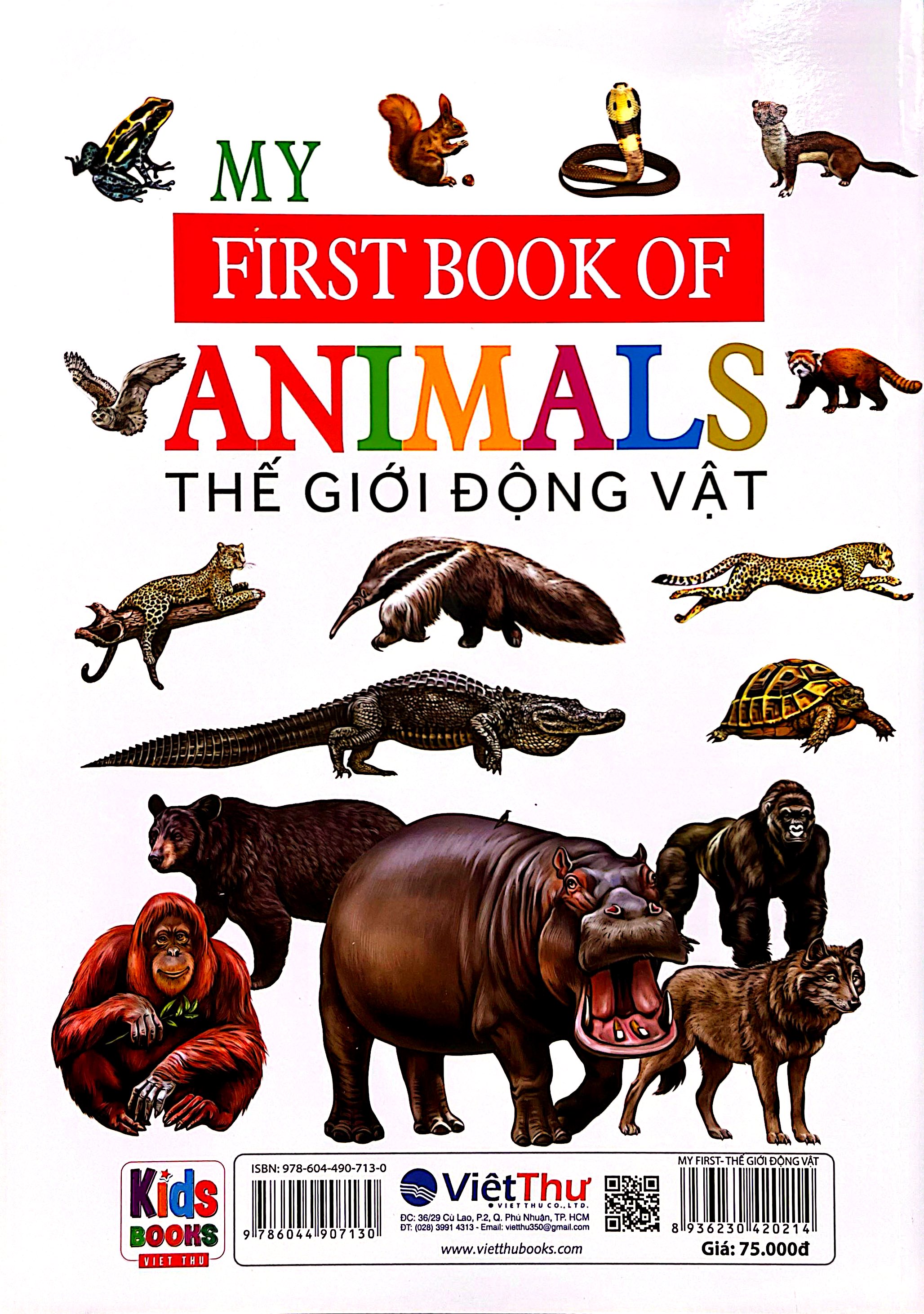 My First Book Of Animals - Thế Giới Động Vật - Ảnh 8