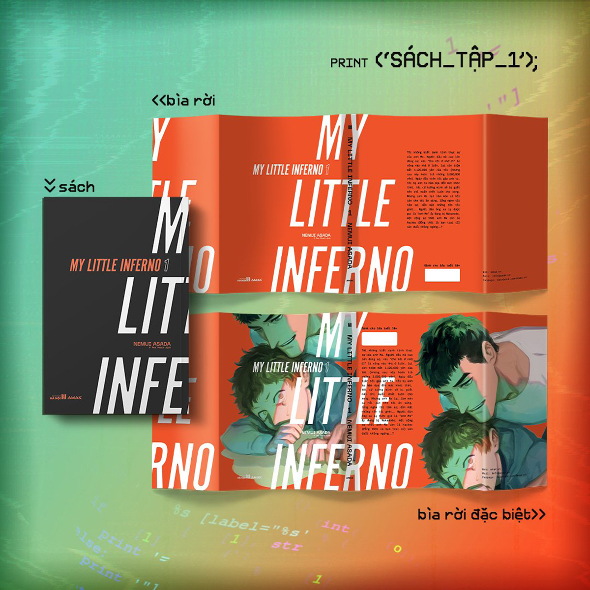my little inferno (trọn bộ 2 tập) - tặng kèm 02 bìa sách đặc biệt + 02 bookmark + 02 postcard + đai sách - Ảnh 4