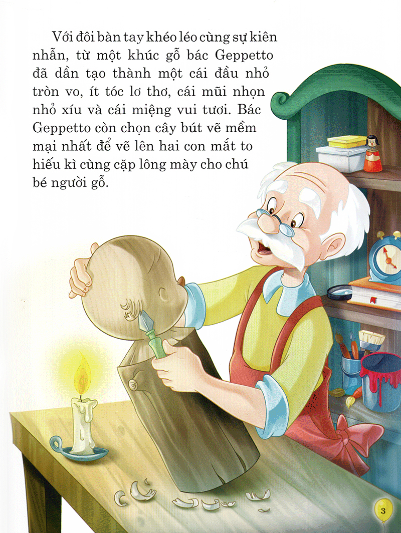 ngày xửa ngày xưa - pinocchio - bìa cứng (tái bản 2023) - Ảnh 3