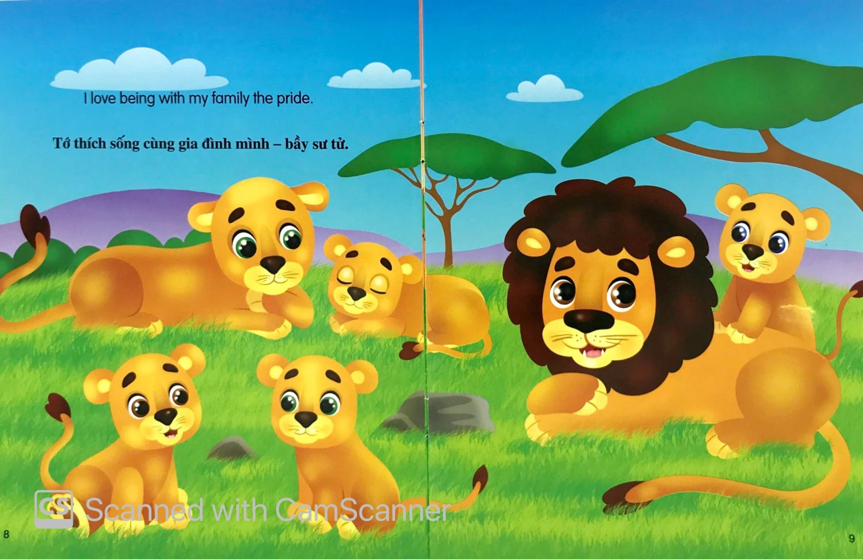 những câu chuyện về thế giới động vật - tớ là một chú sư tử - i am a lion (song ngữ anh-việt) - Ảnh 4