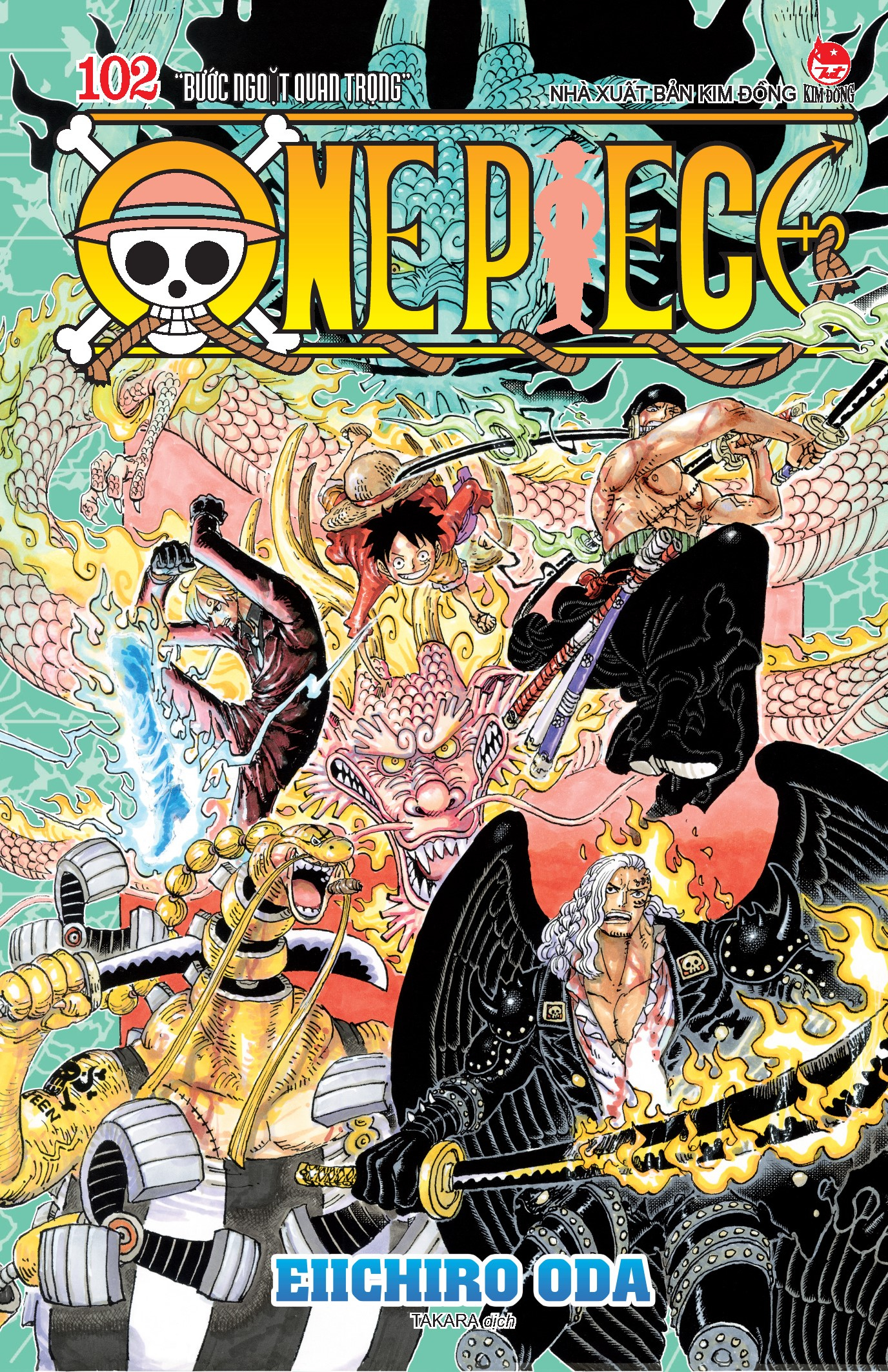 one piece - tập 102 - bước ngoặt quan trọng - bản bìa áo - Ảnh 2