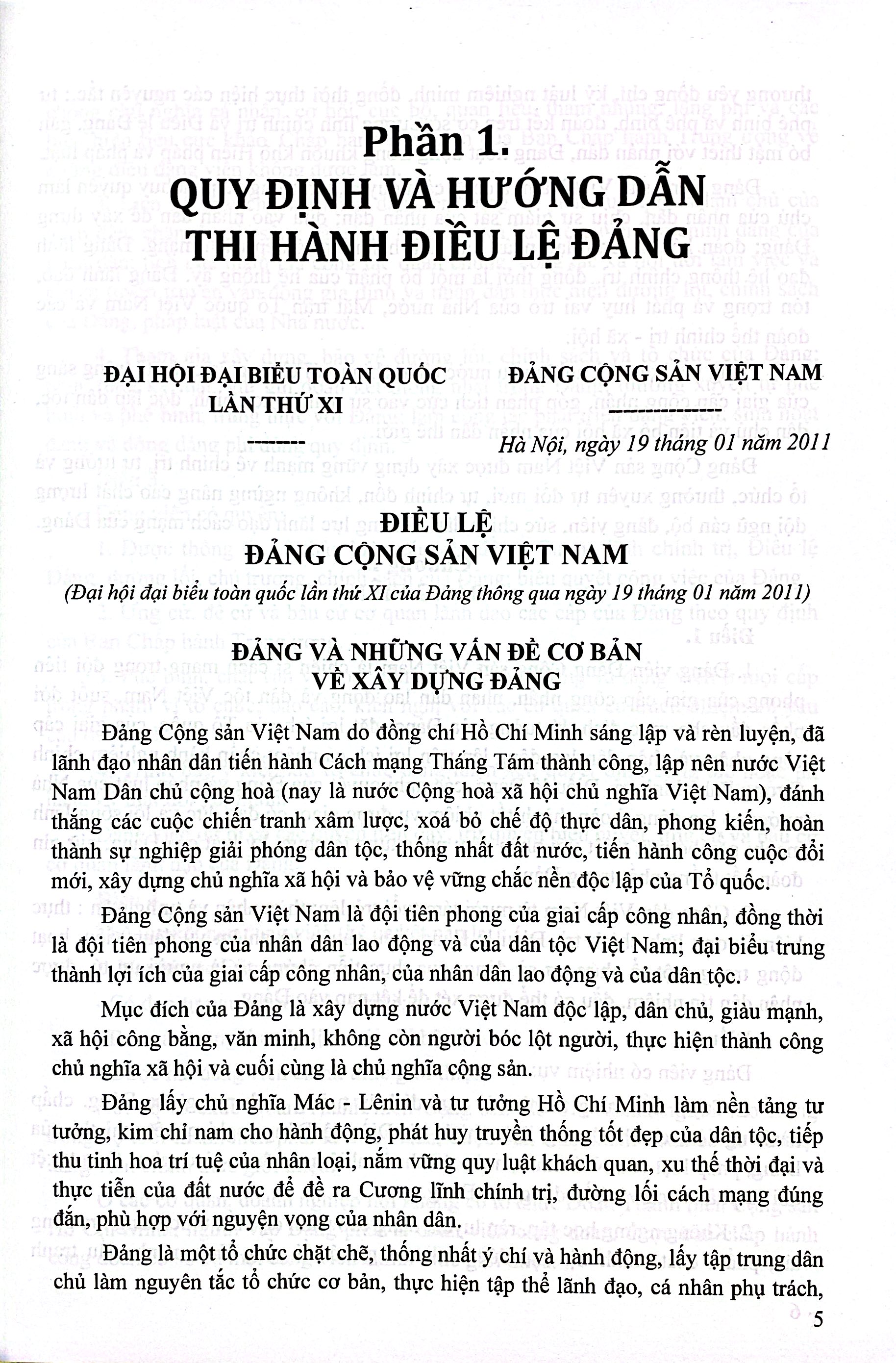 Quy Định Và Hướng Dẫn Thi Hành Điều Lệ Đảng Và Nghiệp Vụ Công Tác Đảng Viên - Ảnh 5