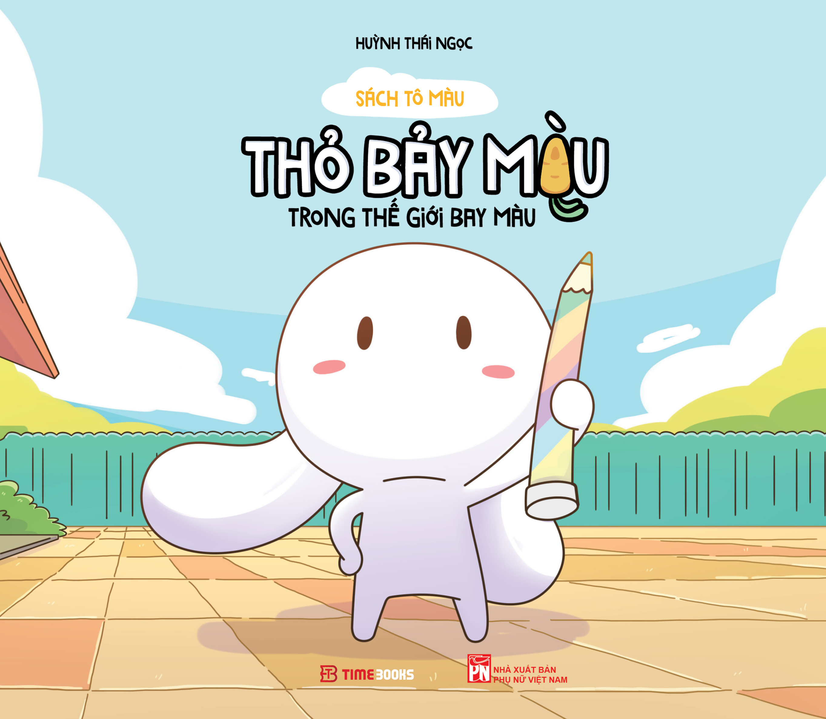 Sách Tô Màu - Thỏ Bảy Màu Trong Thế Giới Bay Màu - Bản Đặc Biệt - Tặng Kèm Sticker + Sổ Tay Bí Kíp Tô Màu - Ảnh 3