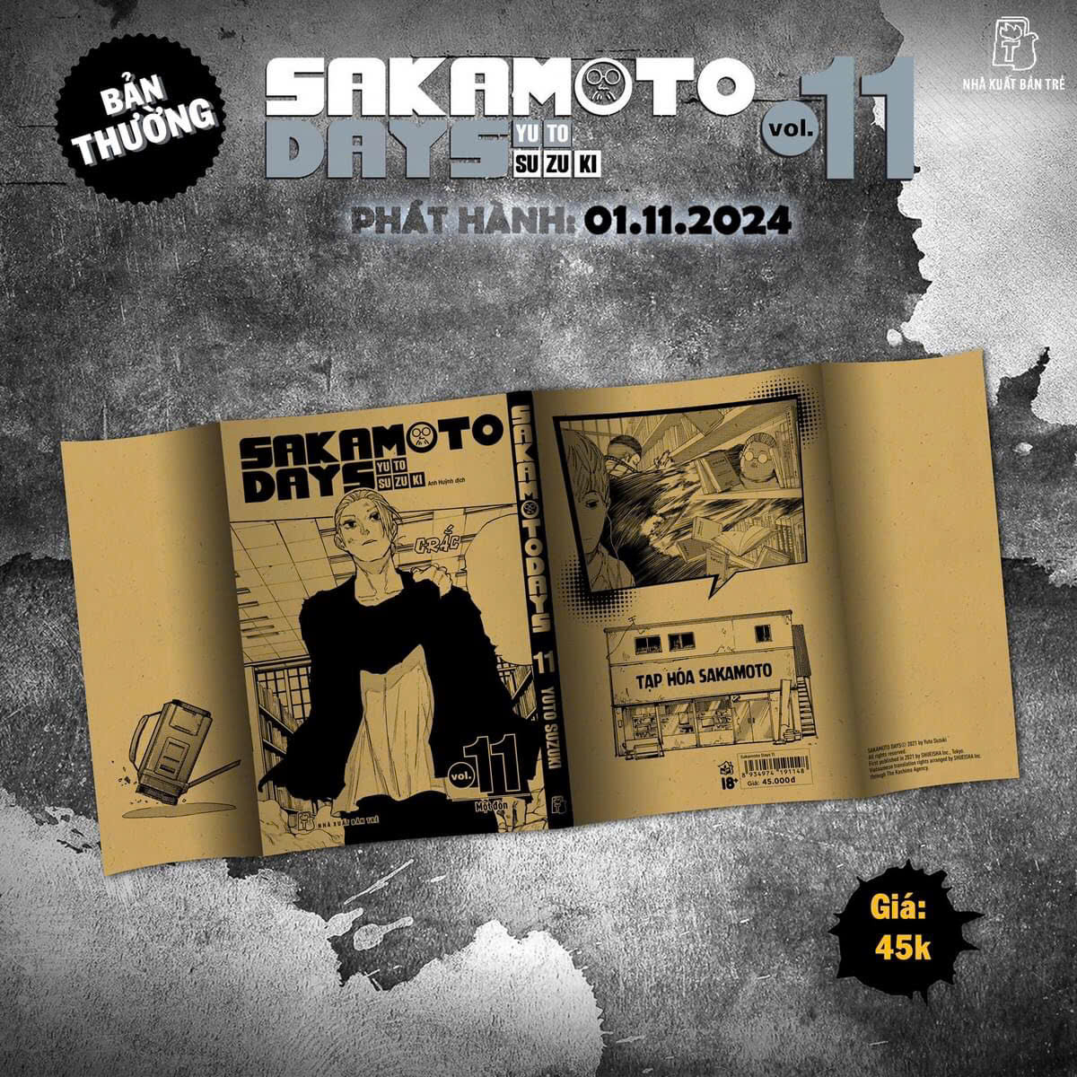 sakamoto days - tập 11 - một đòn - tặng kèm sheet 5 standee đế gập - Ảnh 3