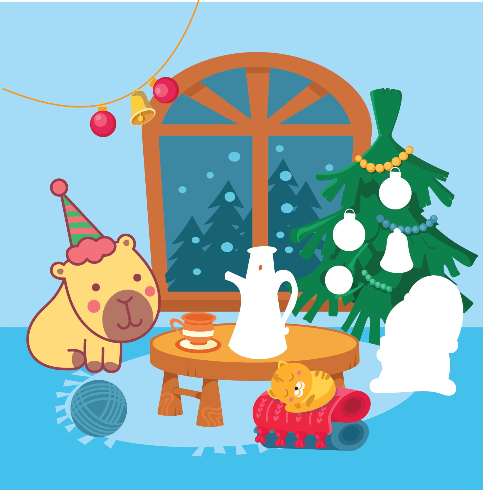 Sticker Capybara - Tìm Vật Ẩn Giấu - NgườI Bạn Tuyết - Ảnh 4