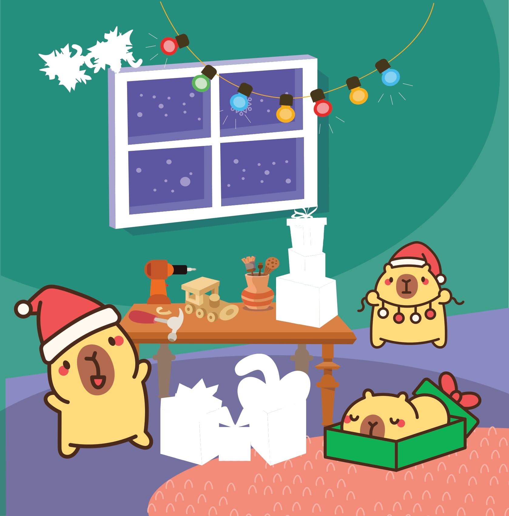 Sticker Capybara - Tìm Vật Ẩn Giấu - NgườI Bạn Tuyết - Ảnh 7