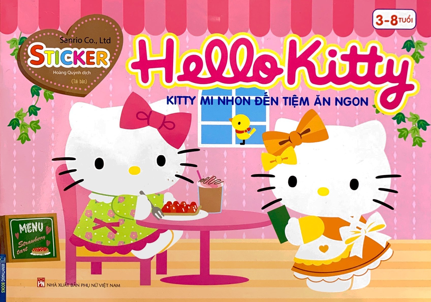 sticker - hello kitty - kitty mi nhon đến tiệm ăn ngon (3-8 tuổi) (tái bản 2023) - Ảnh 2