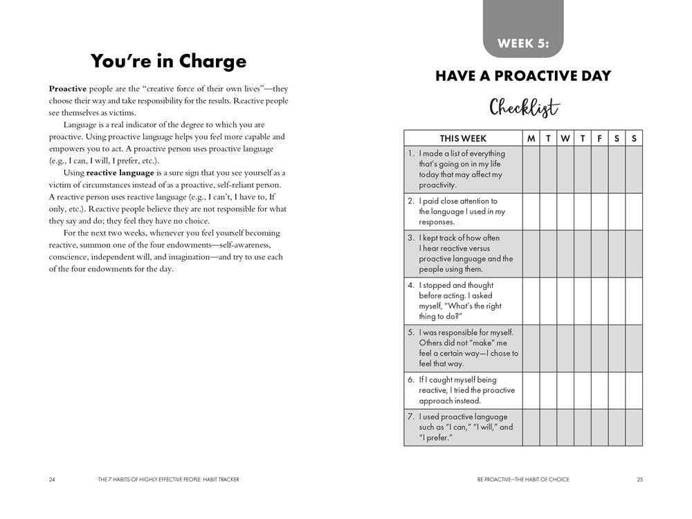 the 7 habits of highly effective people - habit tracker - Ảnh 10