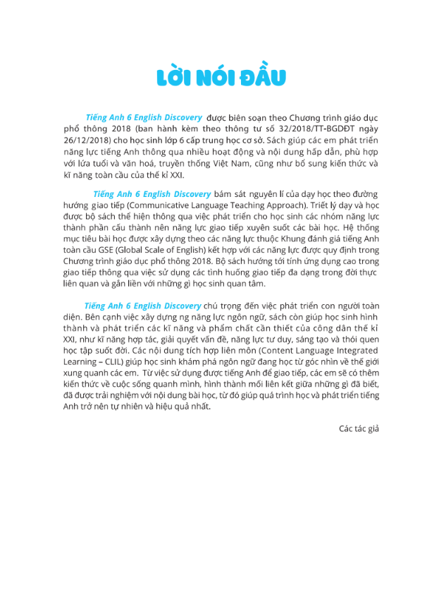 tiếng anh 6 - english discovery - students' book - Ảnh 4