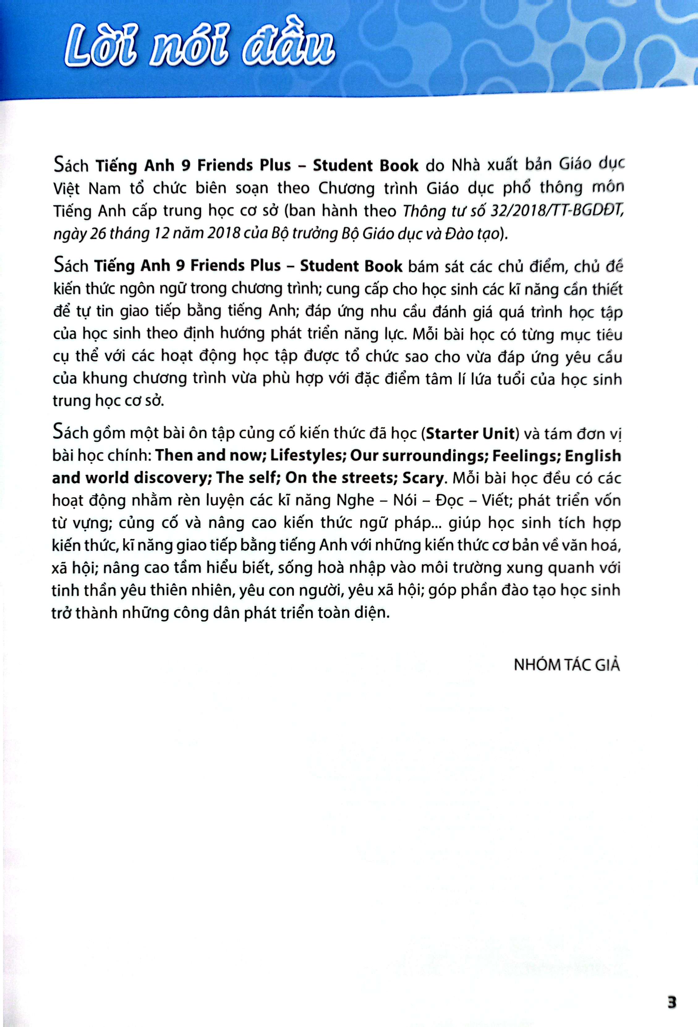tiếng anh 9 friends plus - student book - Ảnh 3