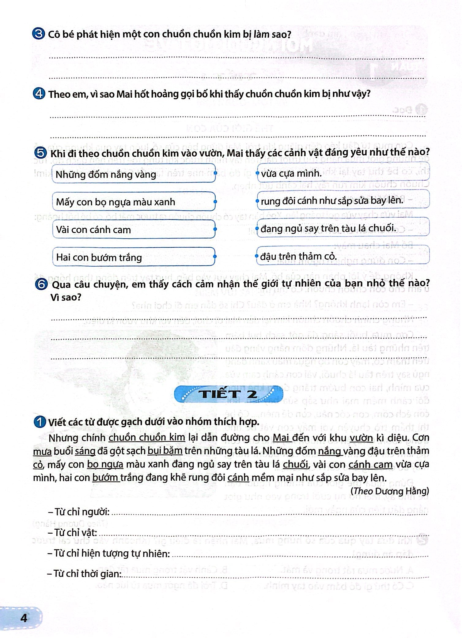 tiếng việt 4 - tập 1 (kết nối) (dành cho buổi học thứ hai) - Ảnh 5