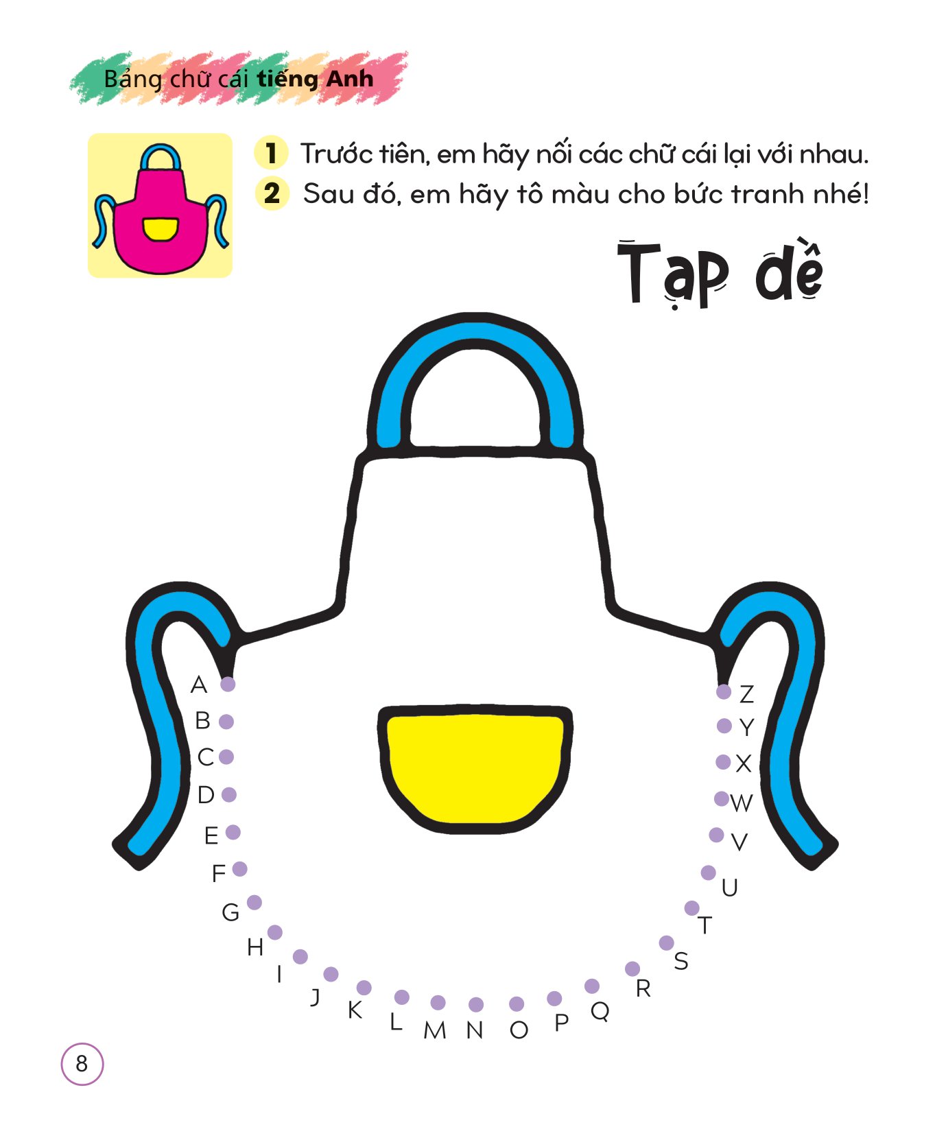 tô màu sáng tạo giúp bé làm quen với chữ cái và con số - bảng chữ cái tiếng anh - Ảnh 9