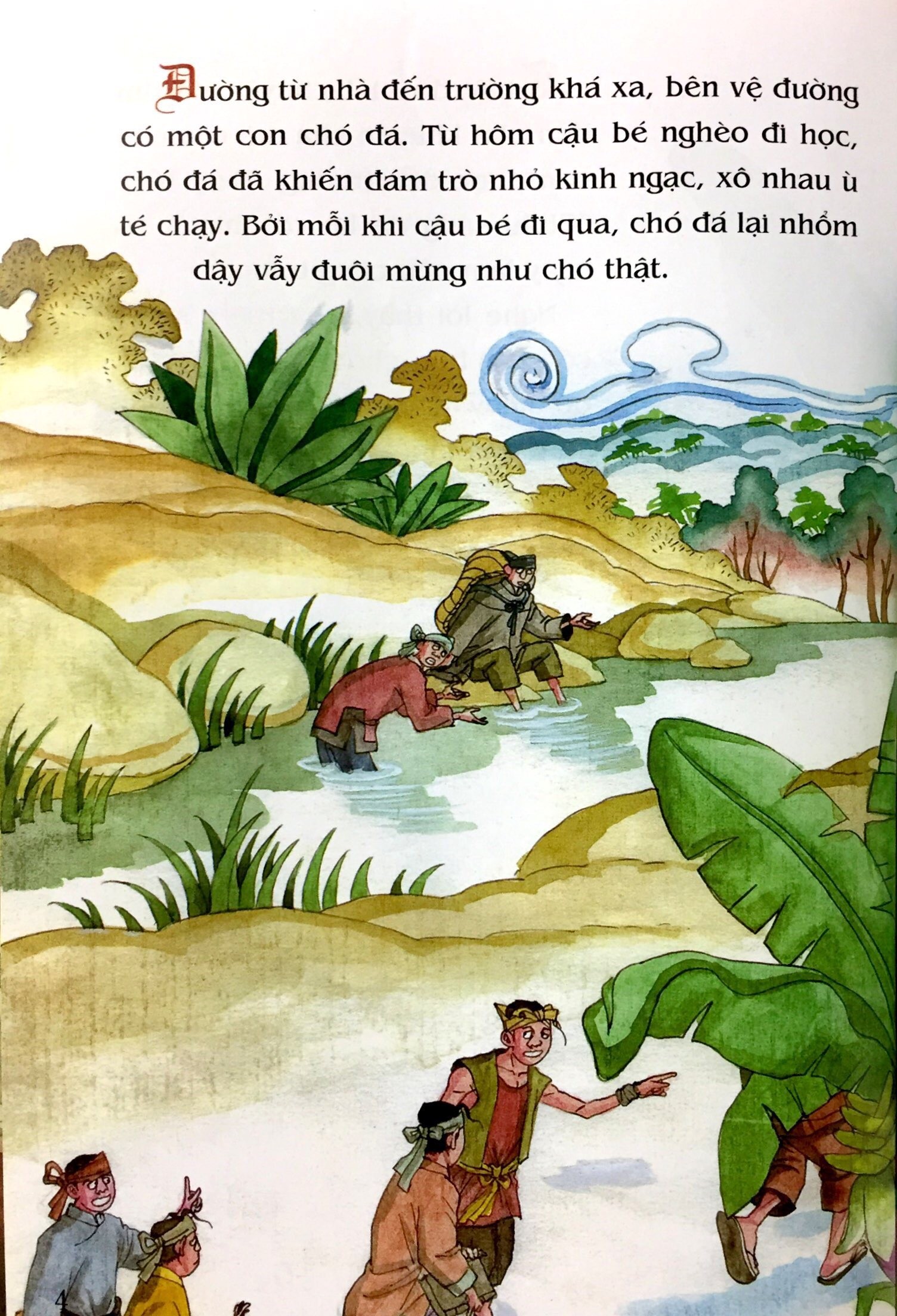 tranh truyện dân gian việt nam - chàng học trò và con chó đá (tái bản 2024) - Ảnh 6