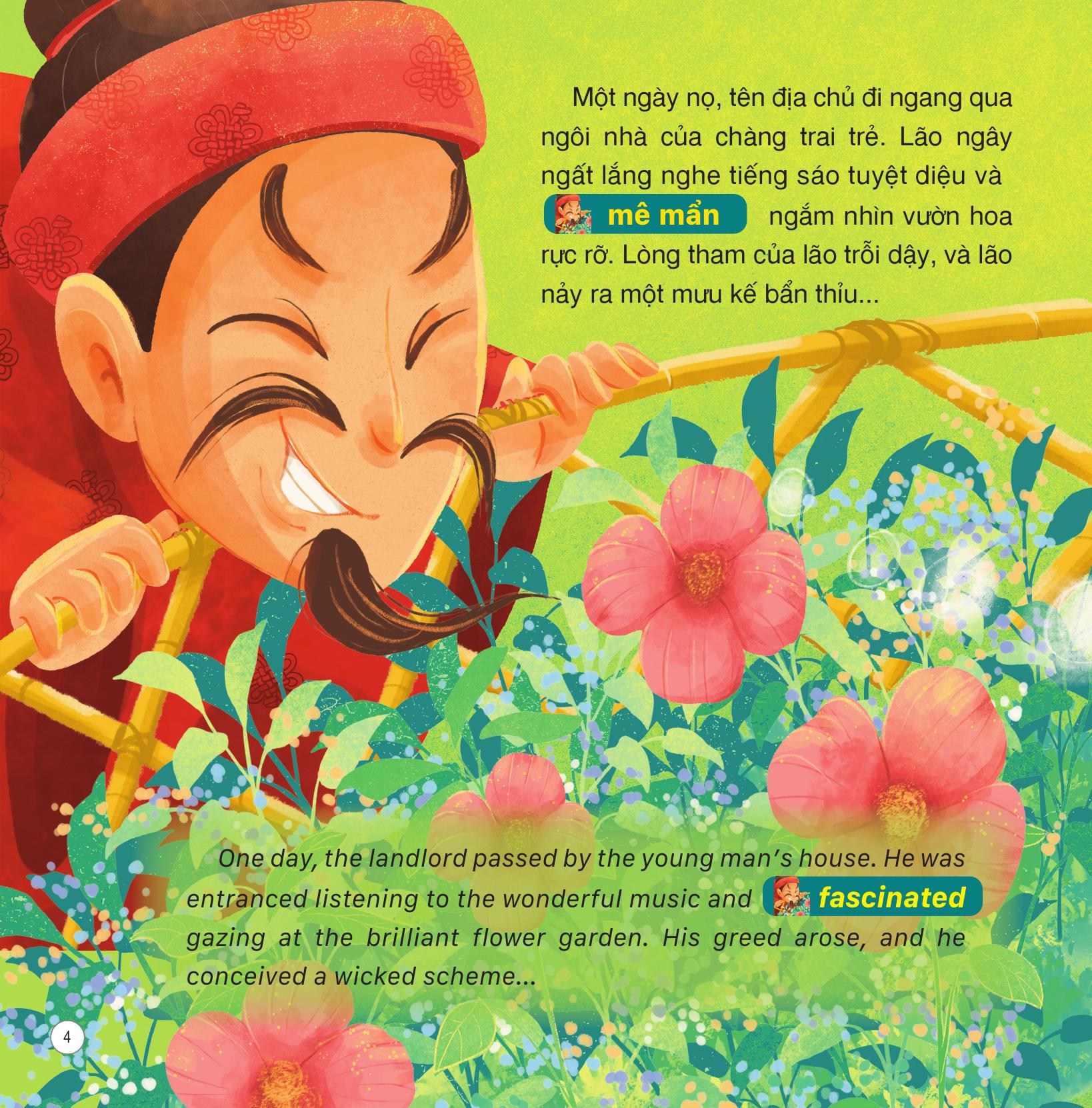 Truyện Cổ Tích Việt Nam - Sự Tích Hòn Trống Mái - Song Ngữ Việt-Anh - Ảnh 6