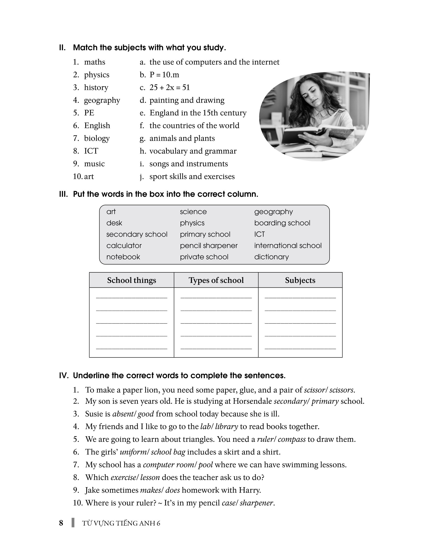 từ vựng tiếng anh 6 (theo chương trình khung của bộ giáo dục và đào tạo) - Ảnh 10
