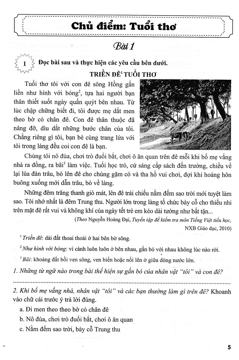 vở bài tập nâng cao tiếng việt 3 - tập 1 (biên soạn theo chương trình giáo dục phổ thông mới - định hướng phát triển năng lực) - Ảnh 5