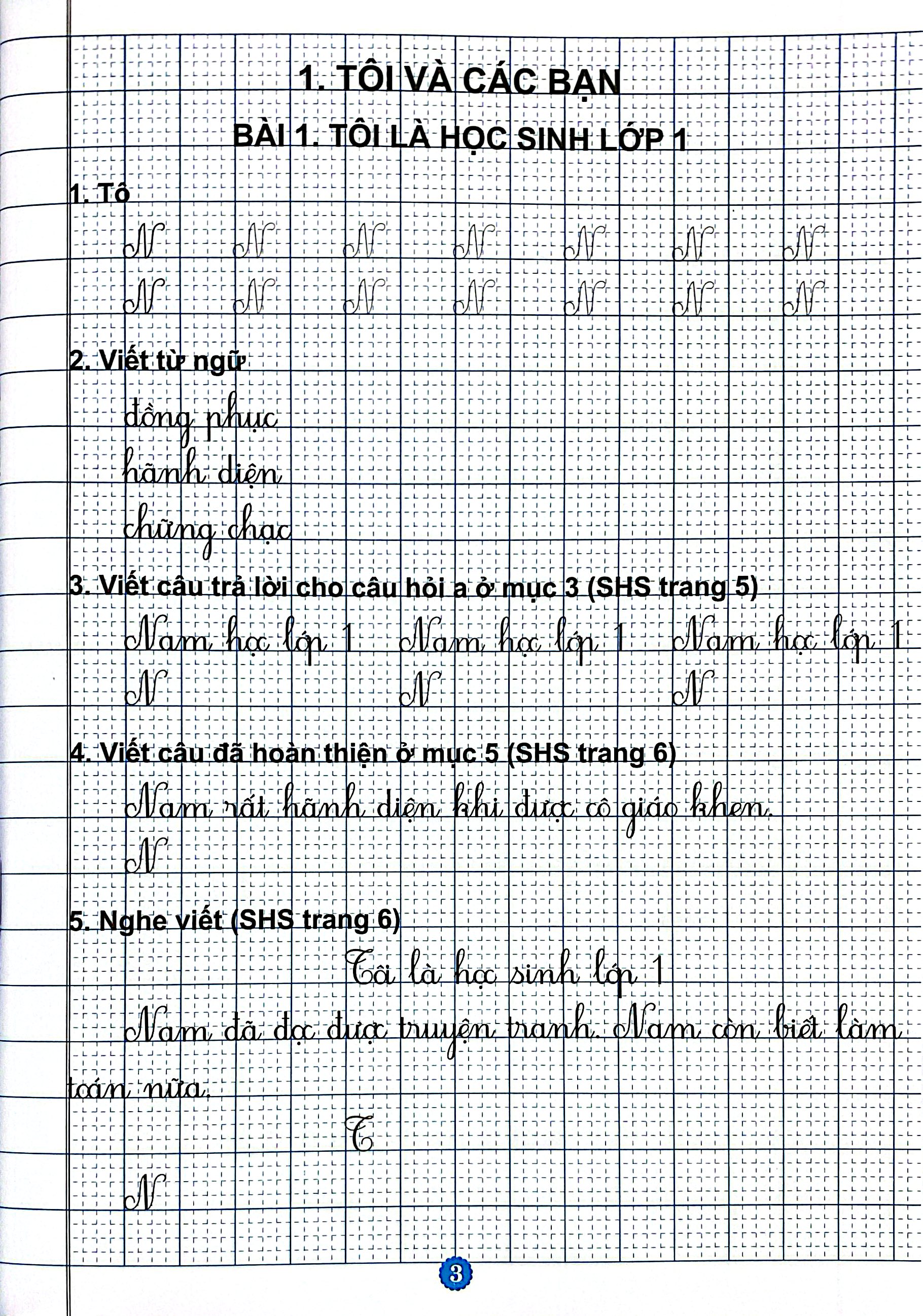 Vở Luyện Viết Lớp 1 - Tập 2 - Ảnh 3