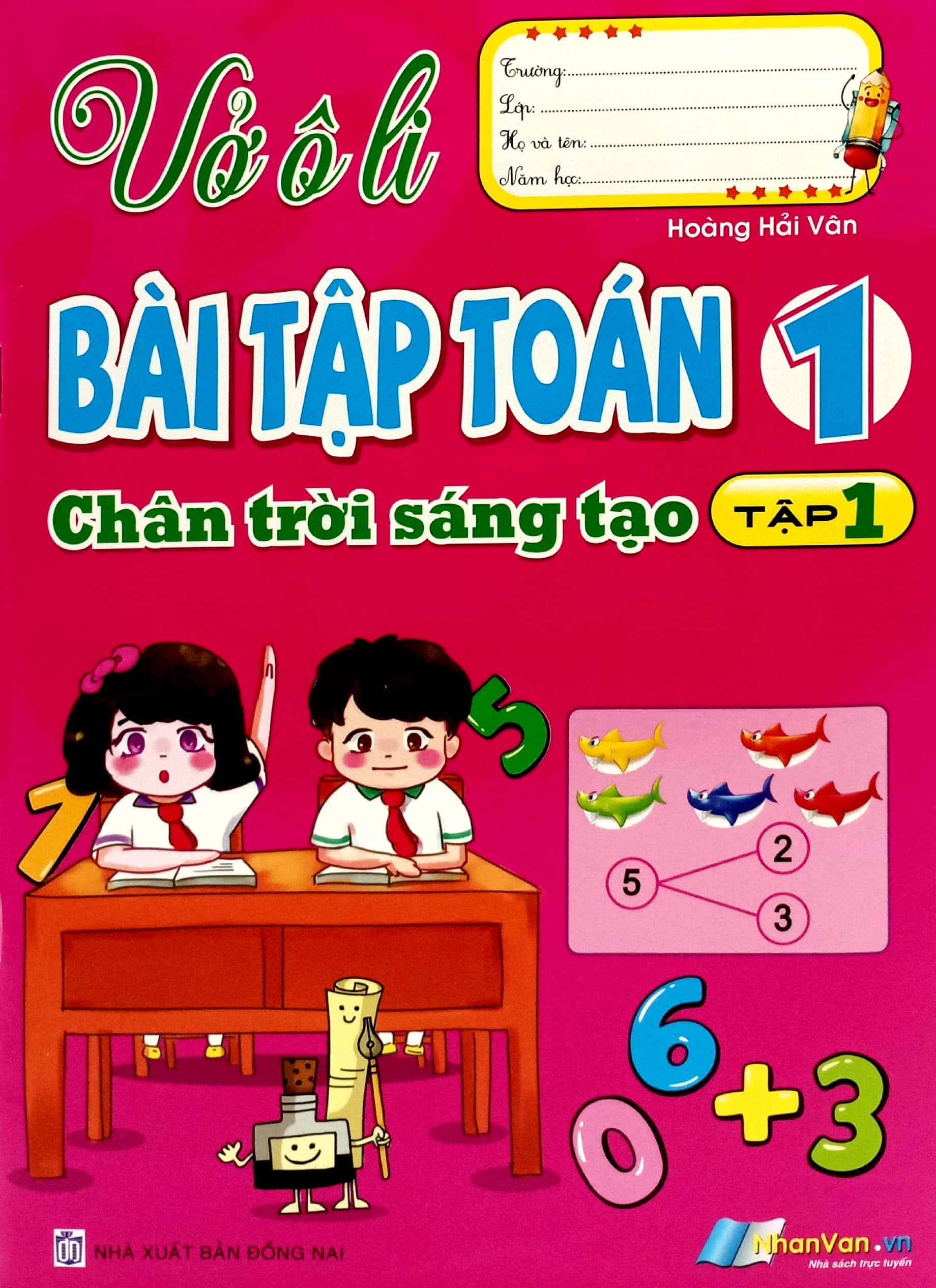 vở ô li bài tập toán 1 - tập 1 (chân trời sáng tạo) - Ảnh 2