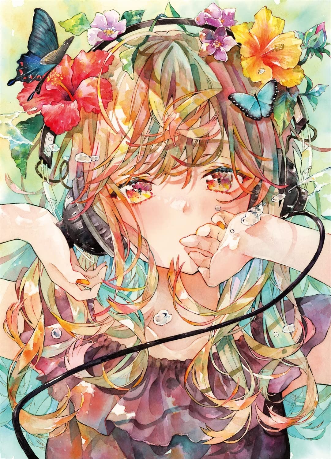 優子鈴 作品集&イラストメイキング 透明水彩で描く可憐な美少女 - yuko suzu works & illustration making: tomei suisai de egaku karen na bishojo - Ảnh 5