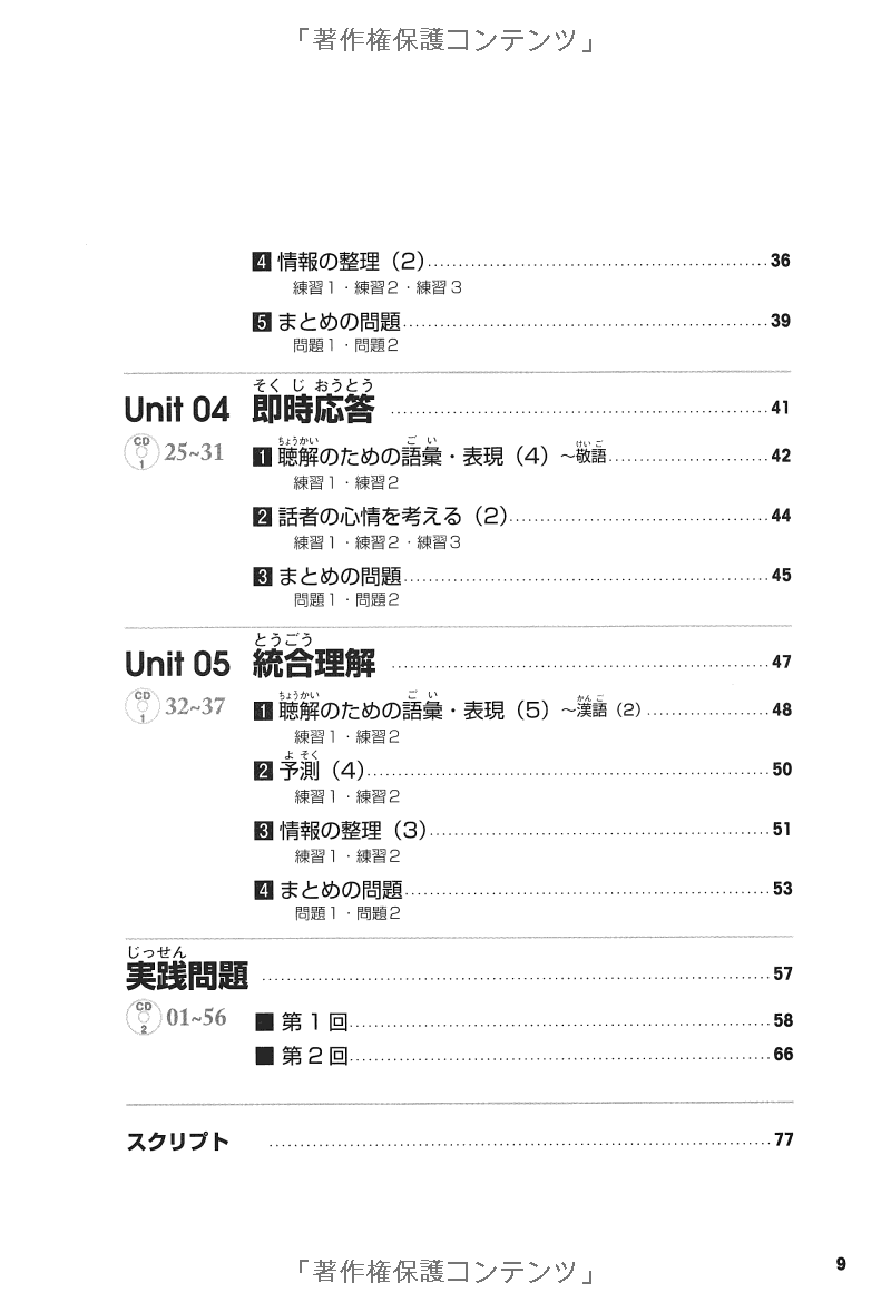 耳から覚える日本語能力試験聴解トレーニング n2 - mimi kara oboeru jlpt n2 listening with cds - Ảnh 22